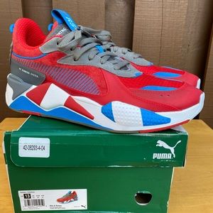 puma red white blue